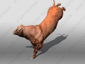 Stier 3D Modell