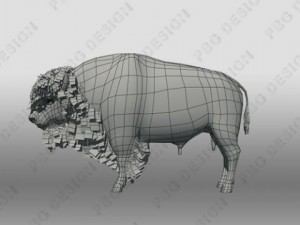 buffalo Modèle 3D