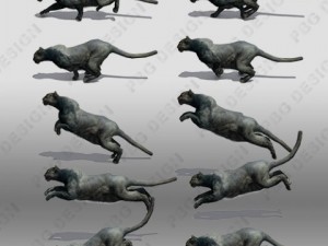black panther 3D Model
