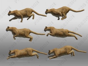 mountain lion Modelo 3D