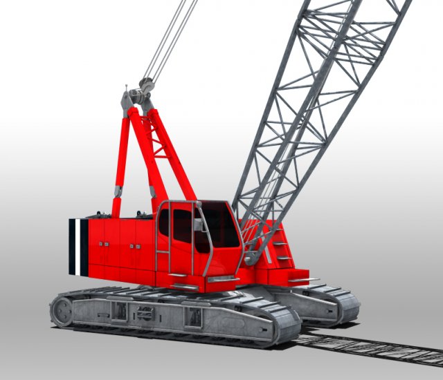 yard crane Modello 3D .c4d .max .obj .3ds .fbx .stl .blend 