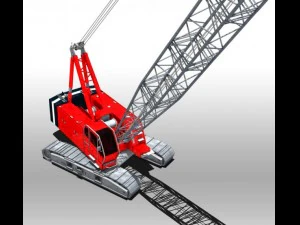 यार्ड क्रेन 3D मॉडल