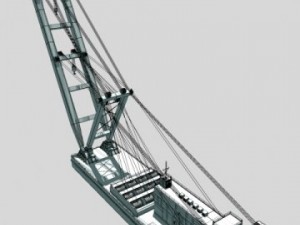 crane barge Modelo 3D