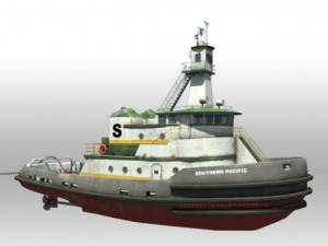 tug boat 3D-Modell