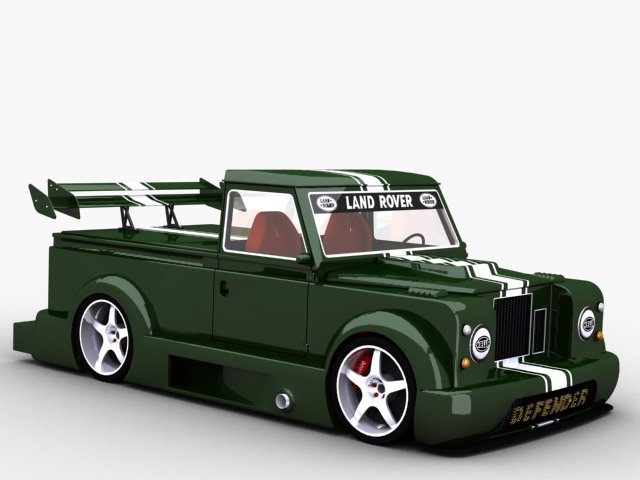 land rover defender 3D Model .c4d .max .obj .3ds .fbx .stl .blend 