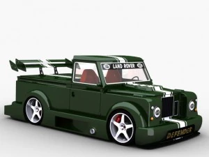 защитник Ленд Ровер 3D Модель