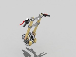 motorcycle front suspension 3D Model