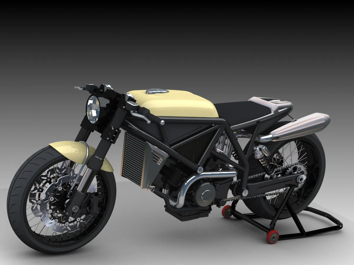 3d motorcycle concept 3D Model .c4d .max .obj .3ds .fbx .stl .blend 