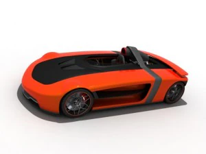 one seat concept car 3D Model