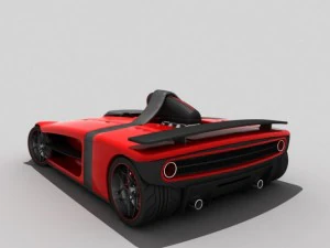 one seat concept car 3D Model