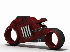 futuristic 3d motorcycle 3D Model