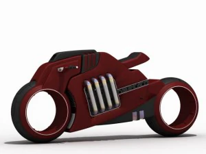 futuristic 3d motorcycle 3D Model