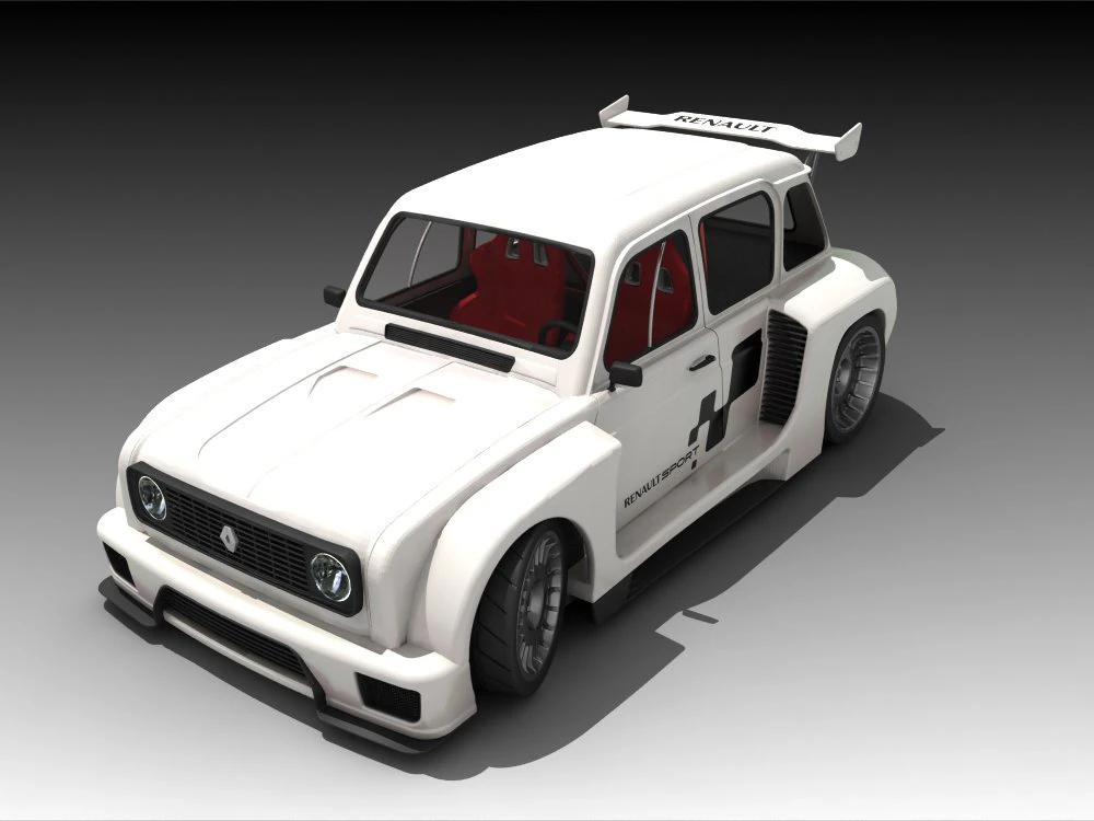 renault 4 trophy 3D Model .c4d .max .obj .3ds .fbx .stl .blend