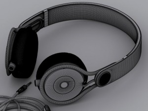 headphones beats mixr 3D Модель