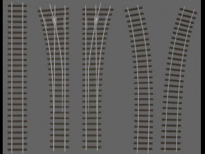 railway track sections Modelo 3D