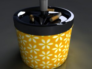 spinning ashtray 3D Model