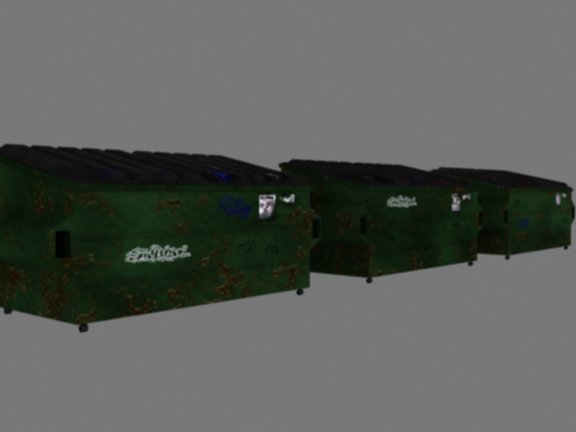 dumpsters 3D Модель .c4d .max .obj .3ds .fbx .stl .blend 
