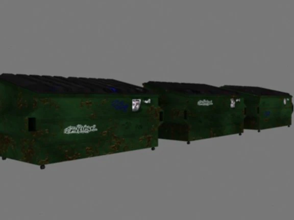 dumpsters 3D Model .c4d .max .obj .3ds .fbx .stl .blend 