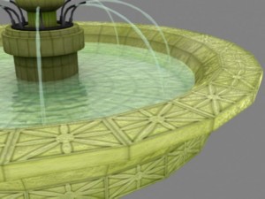 water fountain Modello 3D