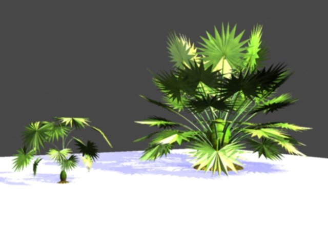 palm frond 3Dモデル .c4d .max .obj .3ds .fbx .stl .blend