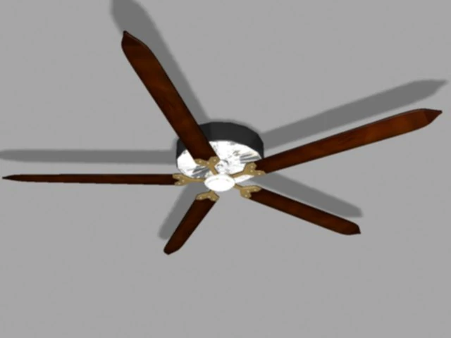 animated ceiling fan 3D Model .c4d .max .obj .3ds .fbx .stl .blend 
