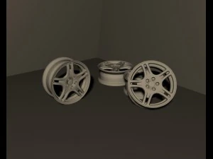 subaru impreza stock rim 20002002 3D Model