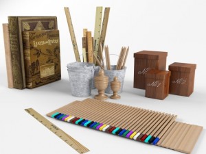 decorative set Modello 3D