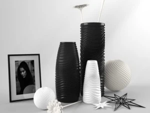 装饰套装花瓶 3D 模型