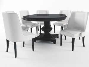 maxwell dining table Modello 3D