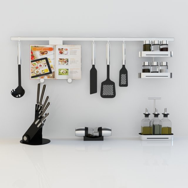 kitchen detail 3D 모델 .c4d .max .obj .3ds .fbx .stl .blend 