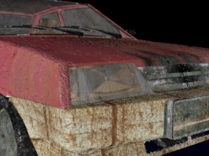 rusty car Modelo 3D