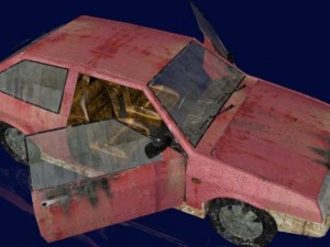 rusty car 3D 模型