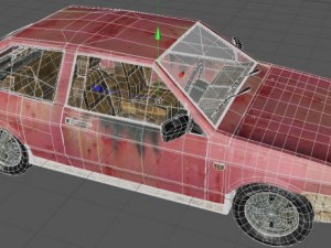 rusty car 3D 模型
