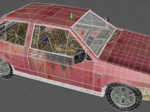 rusty car 3D Model