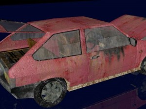 rusty car 3D 模型