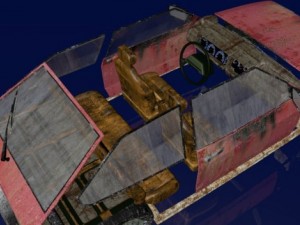 rusty car 3D 模型