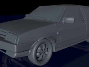 rusty car 3D 模型