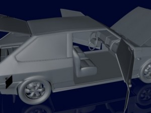 rusty car 3D 模型