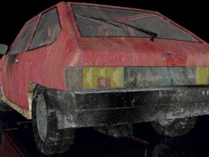 rusty car 3D 模型