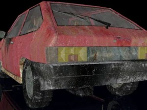 rusty car 3D Model