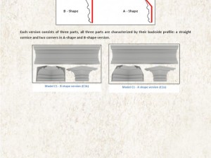 set of 23 cornices base meshes Modello 3D