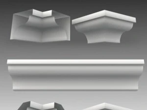lot de 23 mailles de base de corniches Modèle 3D