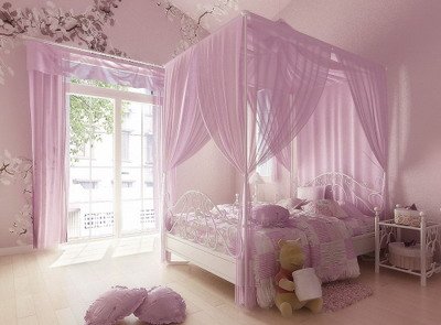 pink bedroom 3D 模型 .c4d .max .obj .3ds .fbx .stl .blend 