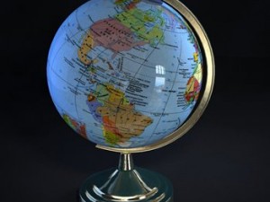 world globe 3D-Modell