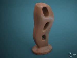 wooden sculpture 3D Model