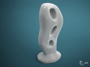 wooden sculpture 3D Model