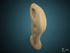 wooden sculpture 3D Model