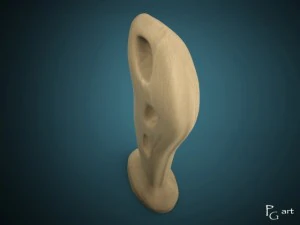 wooden sculpture 3D Model
