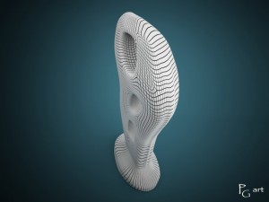 wooden sculpture 3D Model