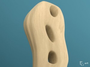 wooden sculpture 3D Model